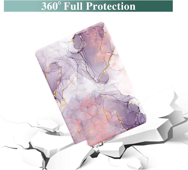 FUNUT for MacBook Air 13 inch Case 2022 2021 2020 2019 2018 Release M1 A2337/A2179/A1932, MacBook Air 2020 Case, Plastic Hard Shell Cover & Keyboard Cover for Mac Air 13.3 inch, Pink Purple - Image 4